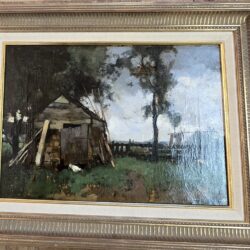 Cornelis Vreedenburgh ( 1880-1946 ) Schuurtje, Olieverf op Doek